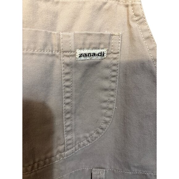 Y2K Zana Di Womens Beige Denim Overalls Size M - Picture 2 of 5